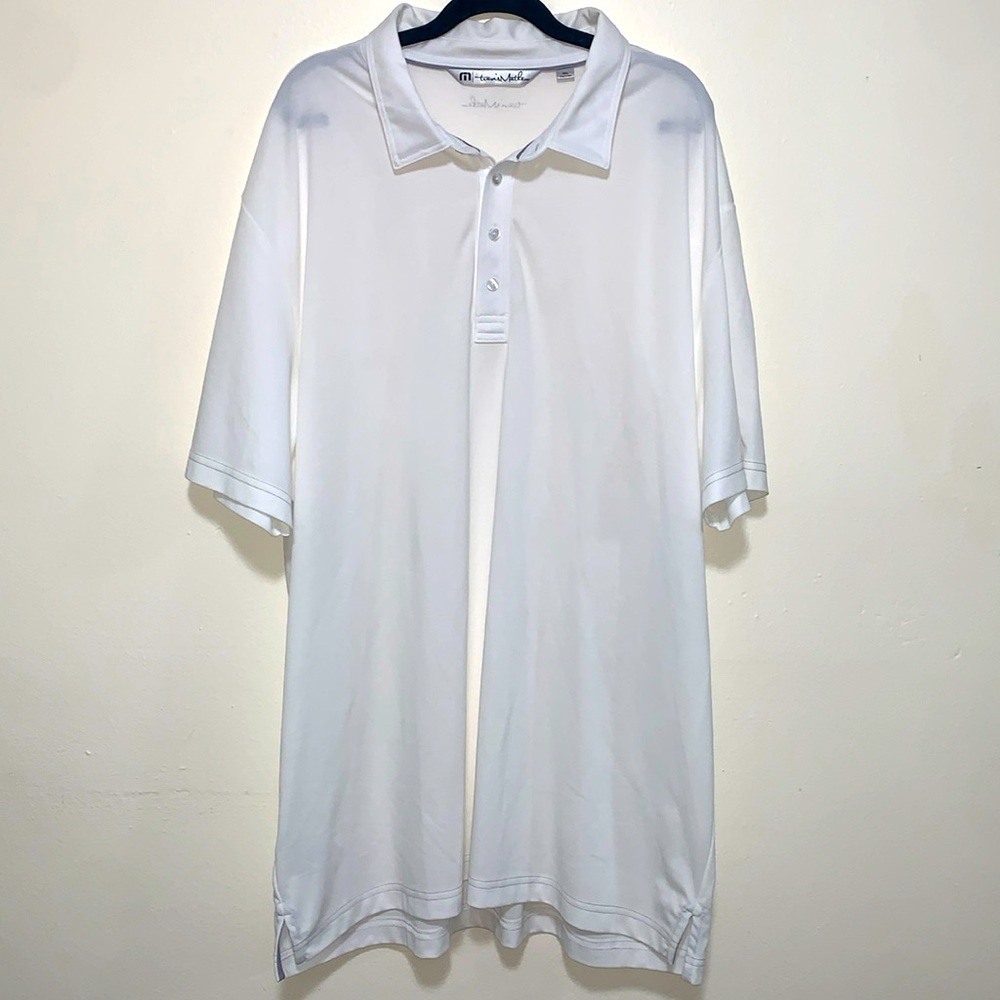 Travis Mathew men white golf polo shirt big & tall size 3X